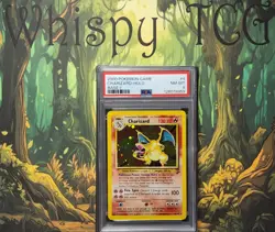 Pokemon 2000 Base Set 2 #4 Charizard-Holo Card PSA 8 Graded - Image 1