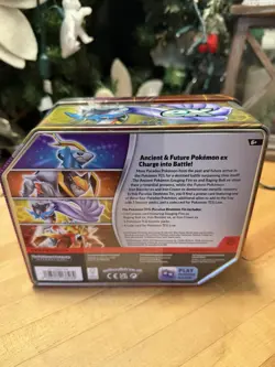 Pokemon Iron Boulder ex Tin Trading Card Games Paradox Destinies New Sealed - Image 2