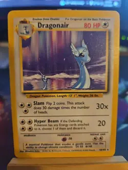 Pokemon TCG Dragonair Base Set Unlimited Rare Card 18/102 LP - Image 1