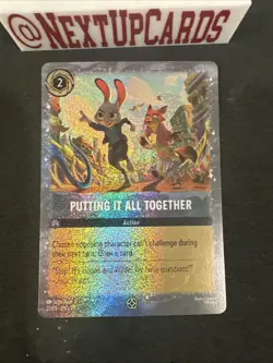 Lorcana Putting It All Together 27/P3 Cinemark Promo Card Zootopia 2 Disney - Image 2