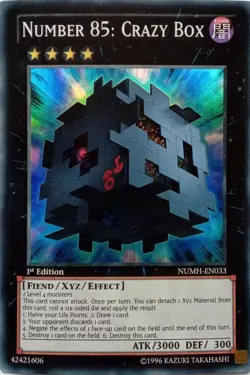 NUMH-EN033 NUMBER 85: CRAZY BOX SUPER RARE MIXED EDITION YuGiOh CARD - Image 1