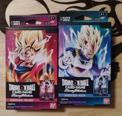 DragonBall Super Card Game Fusion World Starter Decks-Son Goku & Vegeta (Lot Of - Image 1