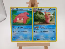 Slowpoke 23/108 & Slowbro 24/108 - Dark Explorers - LP Pokemon Cards, 2012 - Image 1