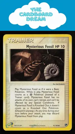 Mysterious Fossil Sandstorm #91/100 Reverse Holo Common Pokemon Card - Image 1