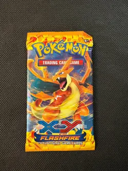 Pokemon "XY -Flashfire" 10-Card Booster Pack Plus 1 Code Card - Factory Sealed - Image 1