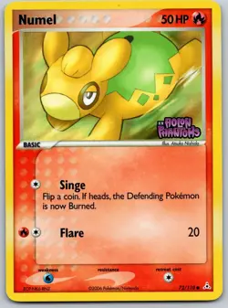 Numel 72/110 EX Holon Phantoms Reverse Holo Common Pokemon Card 2006 Stamped LP - Image 1