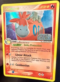 Camerupt 3/100 EX Crystal Guardians Pokemon Card TCG Reverse Holo Stamped - Mp - Image 3