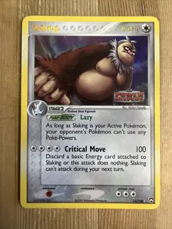 Slaking 13/108 Stamped Rare Reverse Holo Pokemon TCG Card EX Power Keepers MP - Image 1