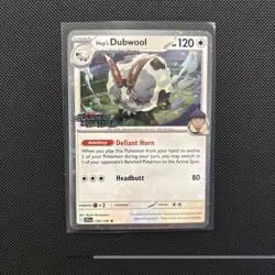 Hop's Dubwool 136/159 Holo Journey Together STAMPED Promo Pokemon Card - Image 1