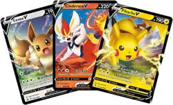 Pokemon Battle Academy Box 2022 Inc 3 Starter Decks, Foil Promo V Cards and More - Image 4