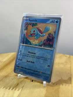 Pokemon Card Center Promo Squirtle 151 Reverse Holo #007/165 Factory Sealed - Image 3