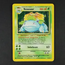 Pokemon TCG Venusaur Holo Rare Card Base Set 15/102 EX-NM - Image 1