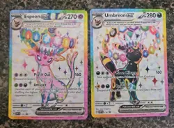 UMBREON AND ESPEON EX PRISMATIC EVOLUTIONS 175 & 176 PROMO CARDS - Image 1