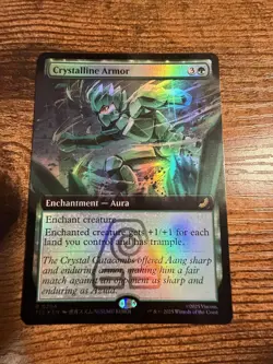 MTG Avatar Crystalline Armor Extended Art Eternal-Legal Foil - Image 1