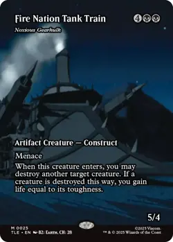 x1 Fire Nation Tank Train - Noxious Gearhulk M MTG Avatar: The Last Airbender: E - Image 1