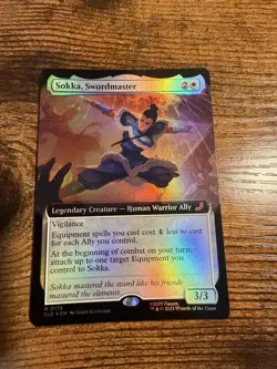 MTG Avatar Sokka Swordmaster Extended Art Eternal-Legal Mythic Foil - Image 1