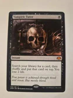 Magic: The Gathering Vampiric Tutor Dominaria Remastered 108/261 Mythic NM MTG - Image 1