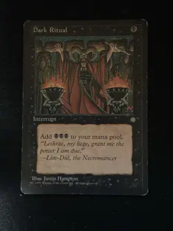 Dark Ritual Ice Age Magic the Gathering MTG MP - Image 1