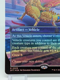 x1 Lifecraft Engine DFT Aetherdrift MTG 329 FOIL RARE BORDERLESS M/NM 1x - Image 4