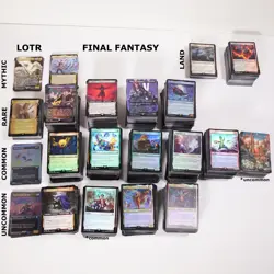 MTG Final Fantasy Bulk Lot Some LoTR Common, Uncommon, Rare, Mythic, Foil 3500 - Image 2