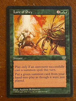 MTG Magic the Gathering Lure of Prey Mirage Regular NM- - Image 1