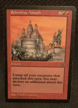 MTG - 1x Relentless Assault - Portal Second Age LP - Image 1