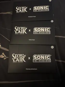 Magic MTG Secret Lair X Sonic The Hedgehog Non Foil Edition Bundle (New/ Sealed) - Image 1