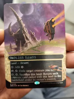 Endless Sands (CRIMPED)(0105)(Borderless Galaxy FOIL) Edge of Eternities - MTG - Image 1