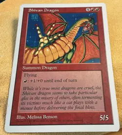 MTG Magic The Gathering - Shivan Dragon - Oversized Summon 6x9 Promo - Sprye - Image 1