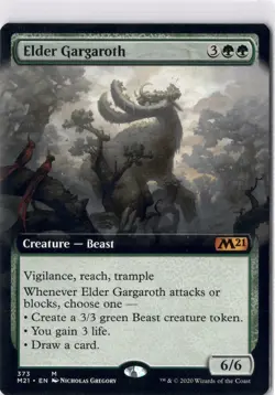 Elder Gargaroth NM/M* EXTENDED Core Set 2019 M19 ENGLISH 308/332 mtg -UnltdCards - Image 1