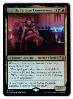 Judith, Carnage Connoisseur NM* FOIL Murders at Karlov Manor 0210 -UnltdCards - Image 1