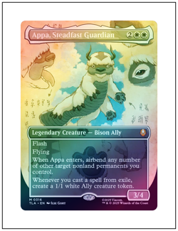 1x Appa, Steadfast Guardian - 0316, Borderless Art Foil, Avatar, Magic MTG NM - Image 1