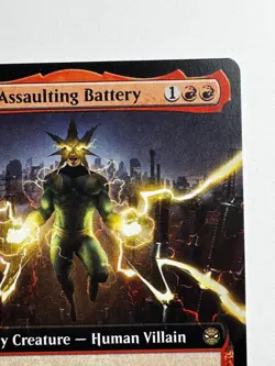Electro, Assaulting Battery #260 - MTG Spider-Man - Extended Art Rare 2/3 Flying - Image 4