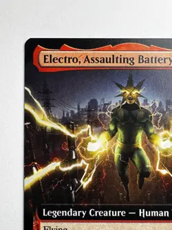 Electro, Assaulting Battery #260 - MTG Spider-Man - Extended Art Rare 2/3 Flying - Image 5