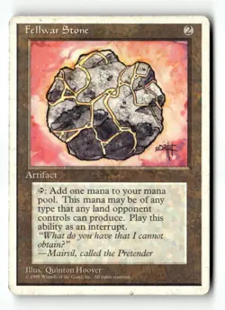 MTG | Fellwar Stone | Fourth Edition | Regular | Moderately Played | English - Image 1