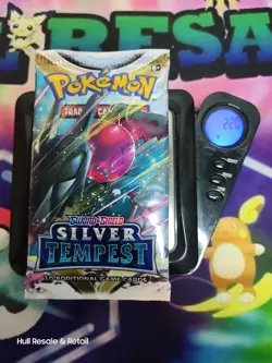 22 Grams ?? HEAVY ?? Pokemon TCG Silver Tempest Booster Pack! FACTORY SEALED!!? - Image 1