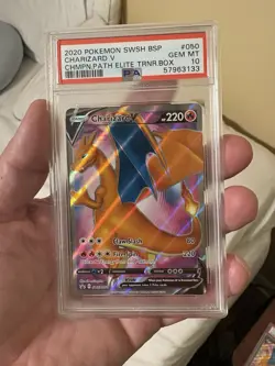 CHARIZARD V PSA 10 2020 POKEMON SWORD & SHIELD BLACK STAR PROMOS #SWSH050 ETB 46 - Image 1