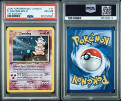 2000 POKEMON NEO GENESIS 1ST EDITION #14/111 SLOWKING HOLO PSA 8 - Image 3