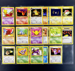 2000 Pokemon TEAM ROCKET SET Unlimited Edition COMPLETE Non Holo COMMON Cards EX - Image 1