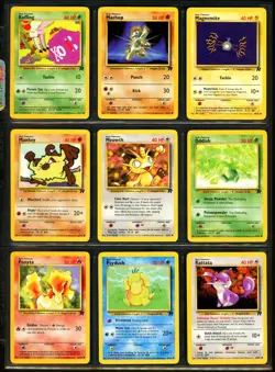 2000 Pokemon TEAM ROCKET SET Unlimited Edition COMPLETE Non Holo COMMON Cards EX - Image 3