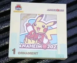 New 2025 Pokemon Center World Championships Anaheim Exclusive Pikachu Ornament - Image 1