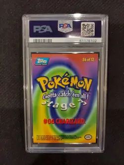 PSA 9 Charizard Topps Pokemon Movie Edition - Image 2