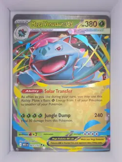 Pokemon TCG Mega Venusaur ex 003/132 Mega Evolutions Double Rare New Mint - Image 1
