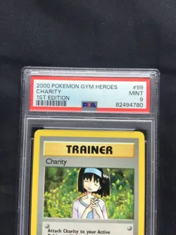 Pokemon: Gym Heroes 1st Edition Rare: Charity 99/132 PSA 9 - Image 3