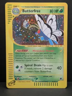 Butterfree 005/165 Expedition Base Set Holo Ultra Rare Pokemon TCG Nintendo LP+ - Image 1