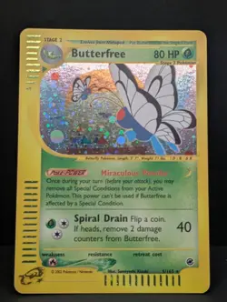 Butterfree 005/165 Expedition Base Set Holo Ultra Rare Pokemon TCG Nintendo LP+ - Image 3