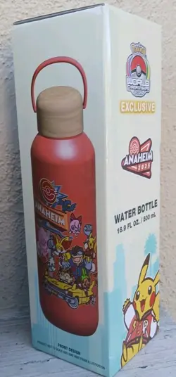 New Rare 2025 Pokemon Center World Championships Anaheim Exclusive Water Bottle - Image 1