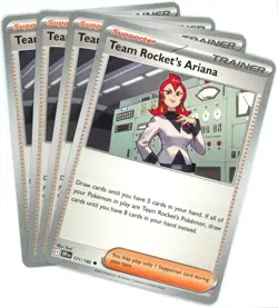 x4 Team Rocket's Ariana - 171/182 - Destined Rivals - NM/M - Pokemon - English - Image 1