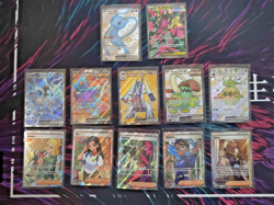 12 Full Art ex and Trainer Lot Pokemon TCG English incl. Mew ex 216/091 PAF NM - Image 1