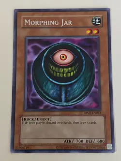 Yugioh - Morphing Jar - Rare NM - Plus Free Holographic Card - Image 1
